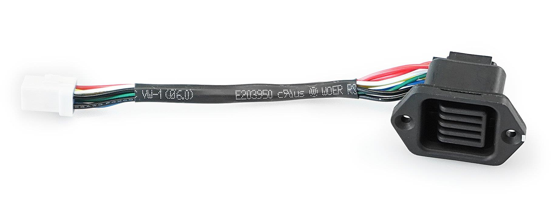 Biketec Ladeanschluss FIT 2.0 für Rahmeneinbau mit 100mm Kabel ohne Deckel CF3.1 (2Fix)