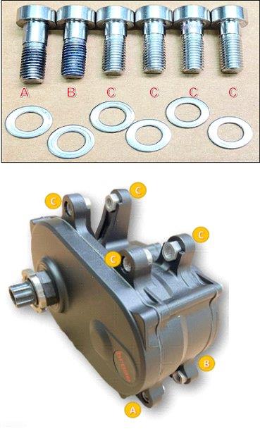 Bulls Motorschrauben für Modelle mit Brose MAG-Motor 2019/2020/2021 M8 6er Set