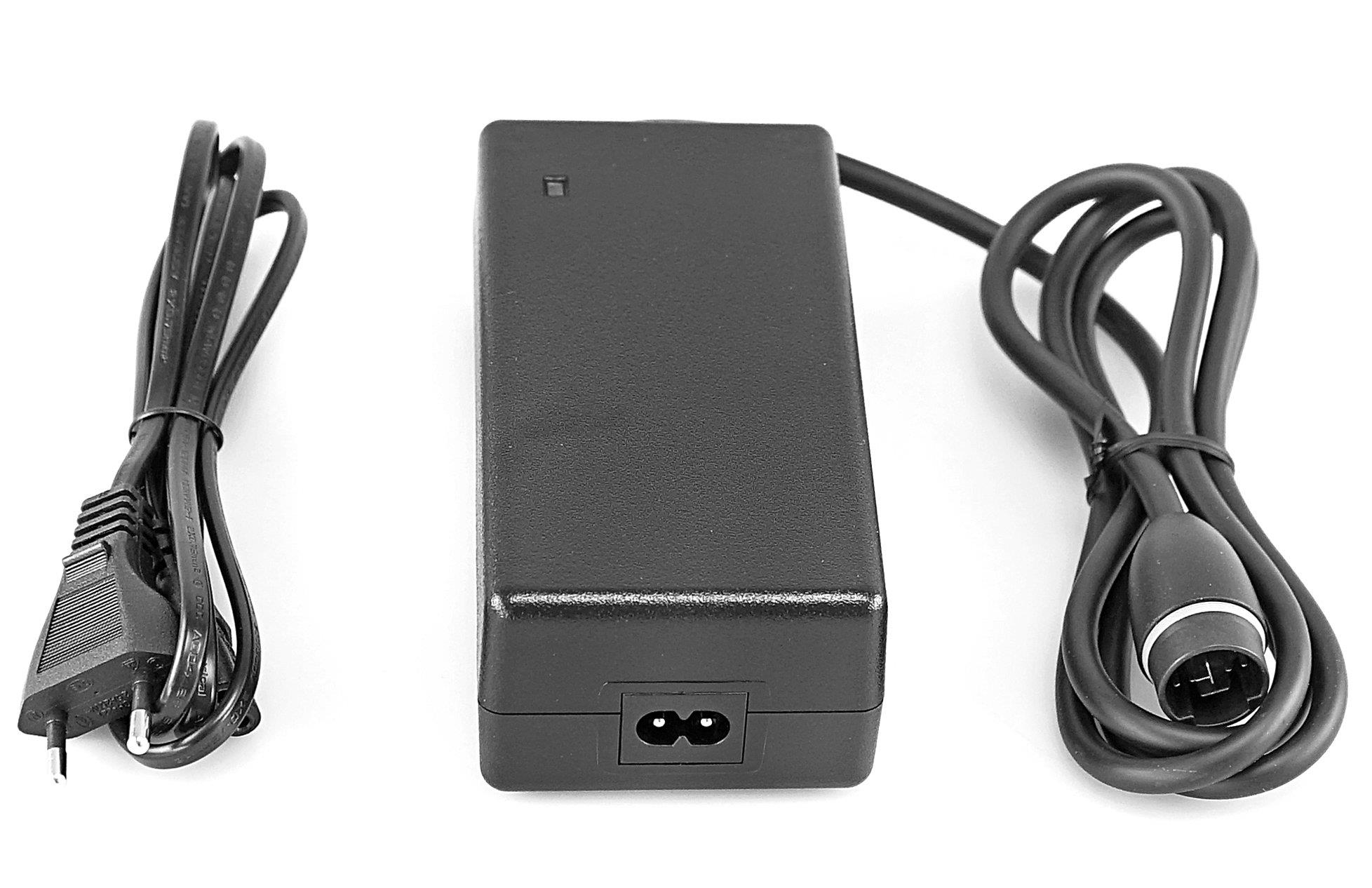 Biketec Ladegerät mit rundem Stecker für Trendpower / Simplo Akkus TP 36V / 2A