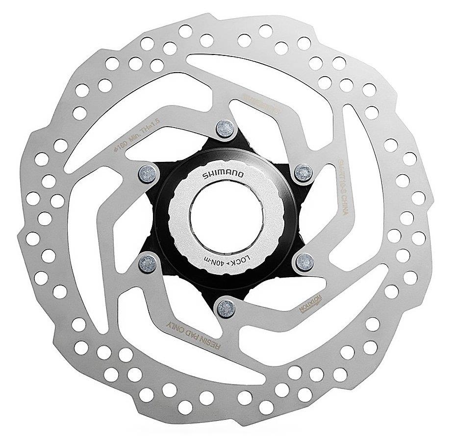 Shimano Bremsscheibe SM-RT10 160mm mit Lock-Ring-Befestigung