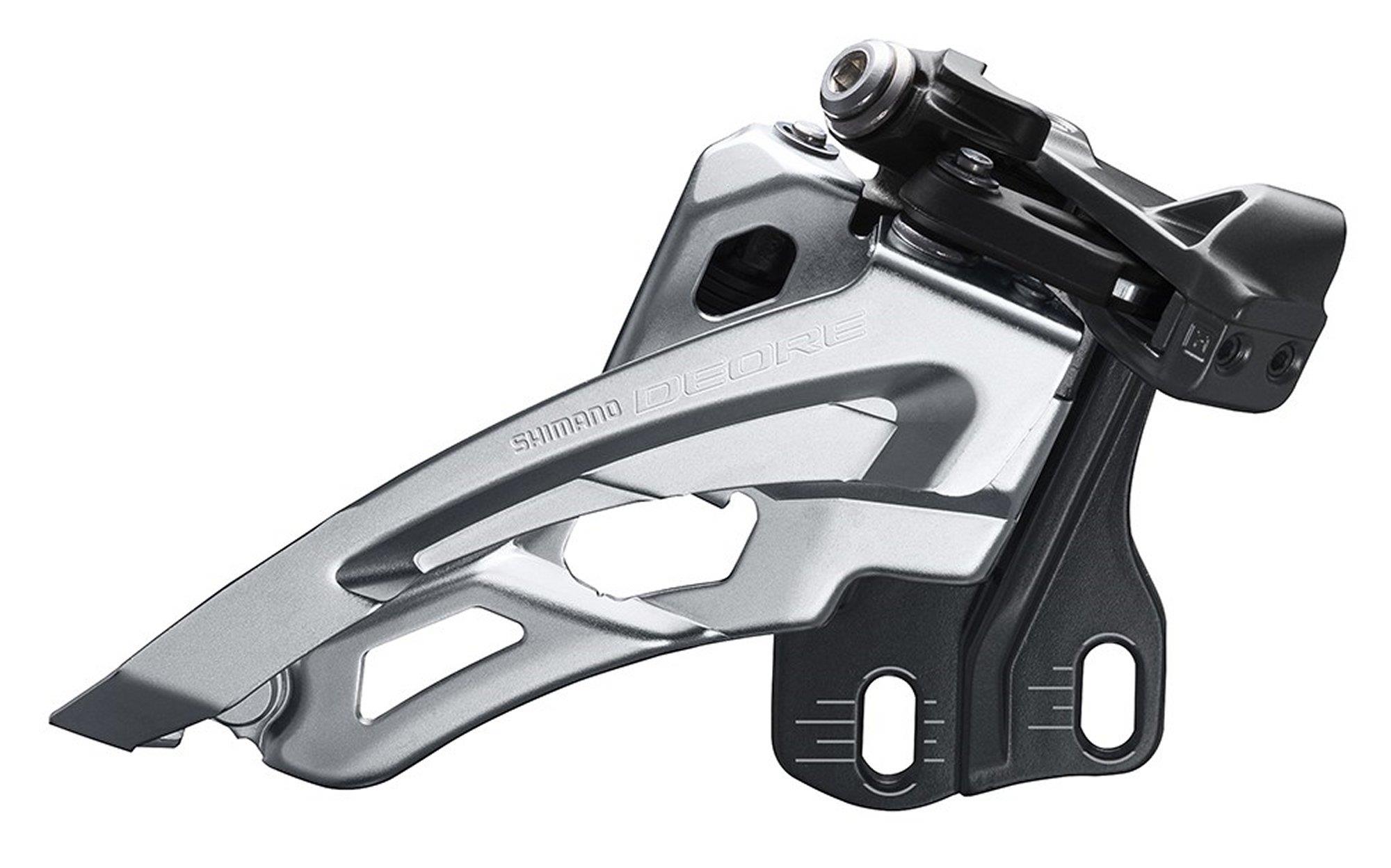 Shimano Umwerfer Deore FD-M6000-E ab 2018 10x3-fach Sideswing Direct-Mount Low Frontpull 66-69° schwarz