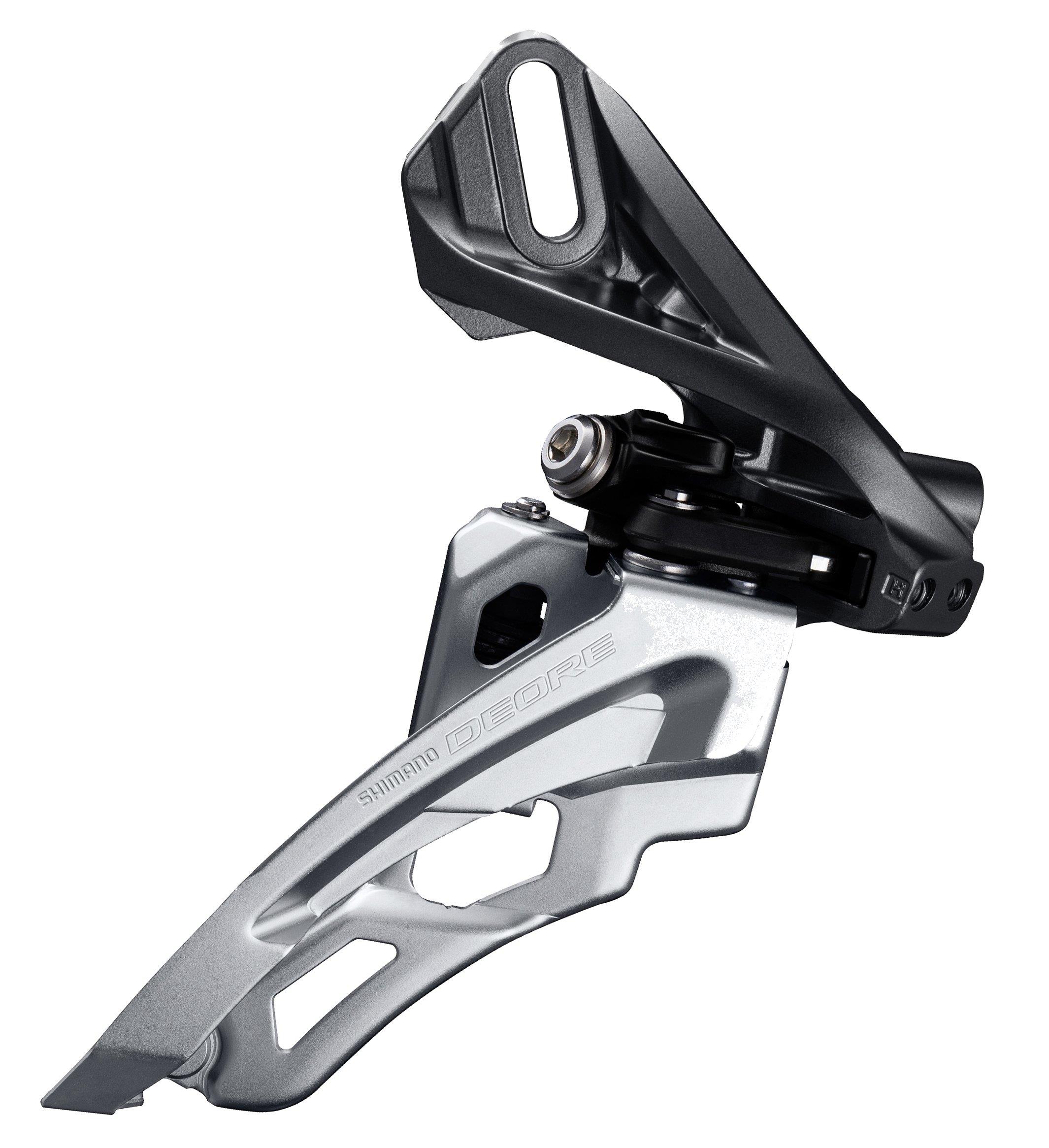 Shimano Umwerfer Deore FD-M6000-D ab 2018 10x3-fach Sideswing Direct-Mount High Frontpull 66-69° schwarz