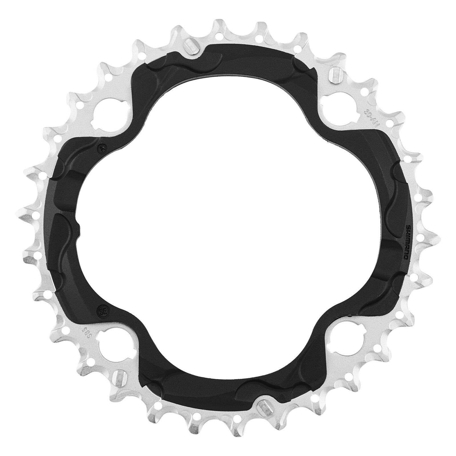 Shimano Kettenblatt Deore ab 2018 4-Arm 10-fach / 3-fach 30 Zähne AN-Type Stahl / GFK Y1WC98010