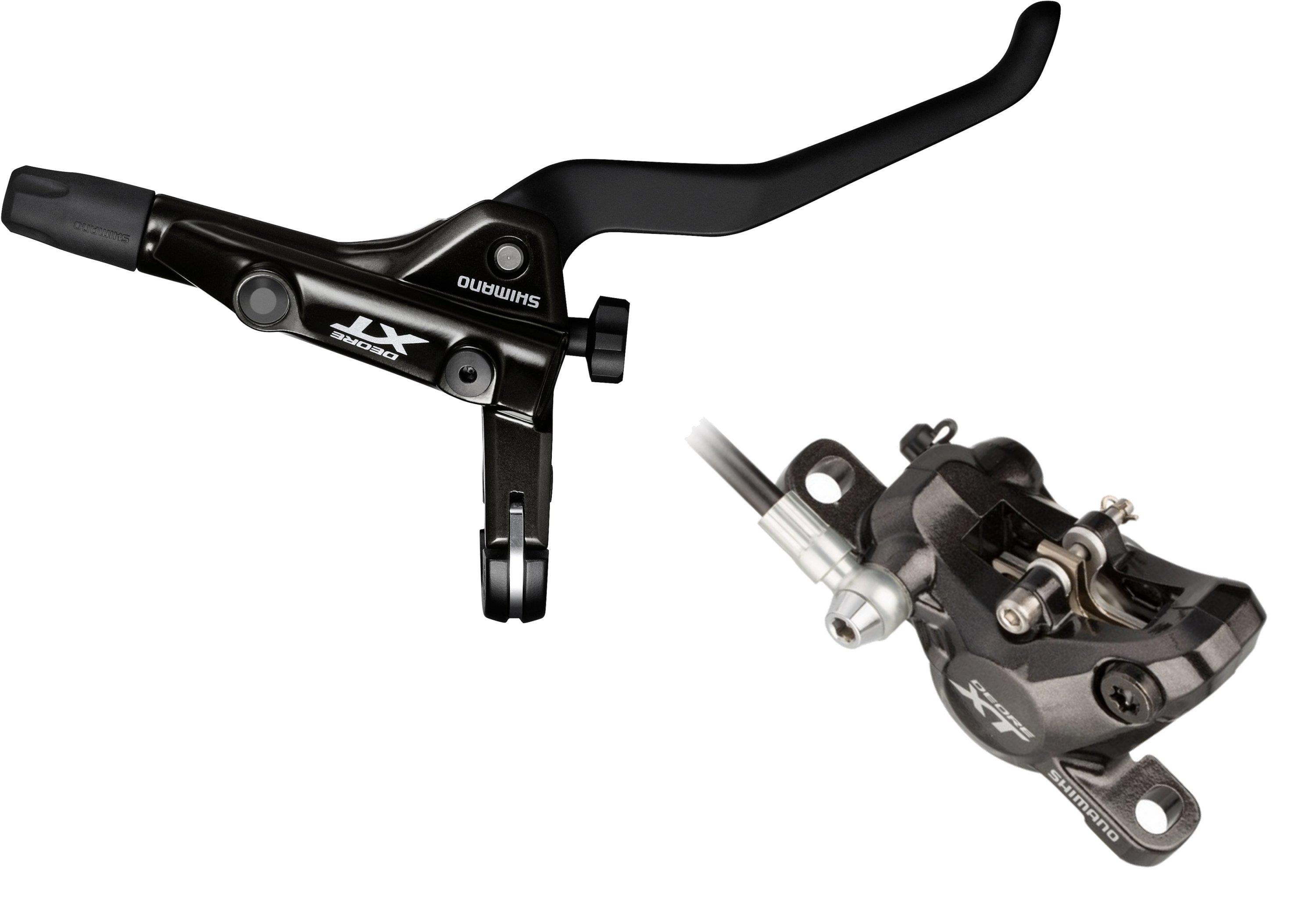 Shimano Scheibenbremse XT BR-M8000 Trekking ! ohne Kühlrippen schwarz HR incl. Bremsgriff BL-T8000 ***