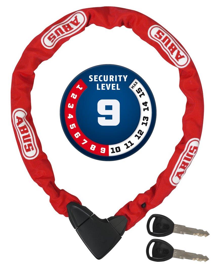 ABUS Kettenschloss Steel-O-Chain 8900/ 85 rot
