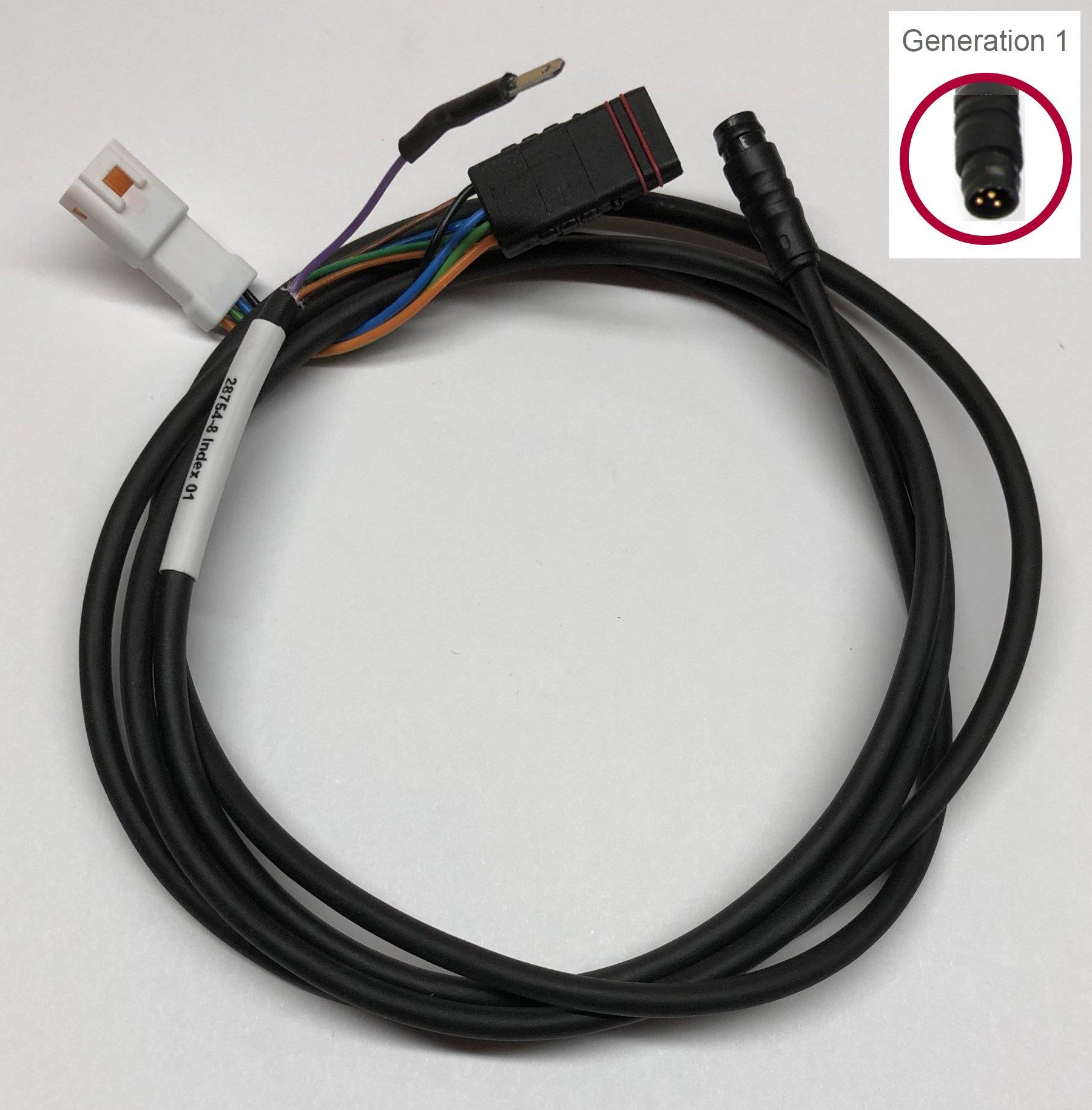 Brose / BMZ Displaykabel ab 2019 (mit externer Wake-Leitung) Bloks Gen.1 mit Connect-C Anschluss Länge: 1390mm