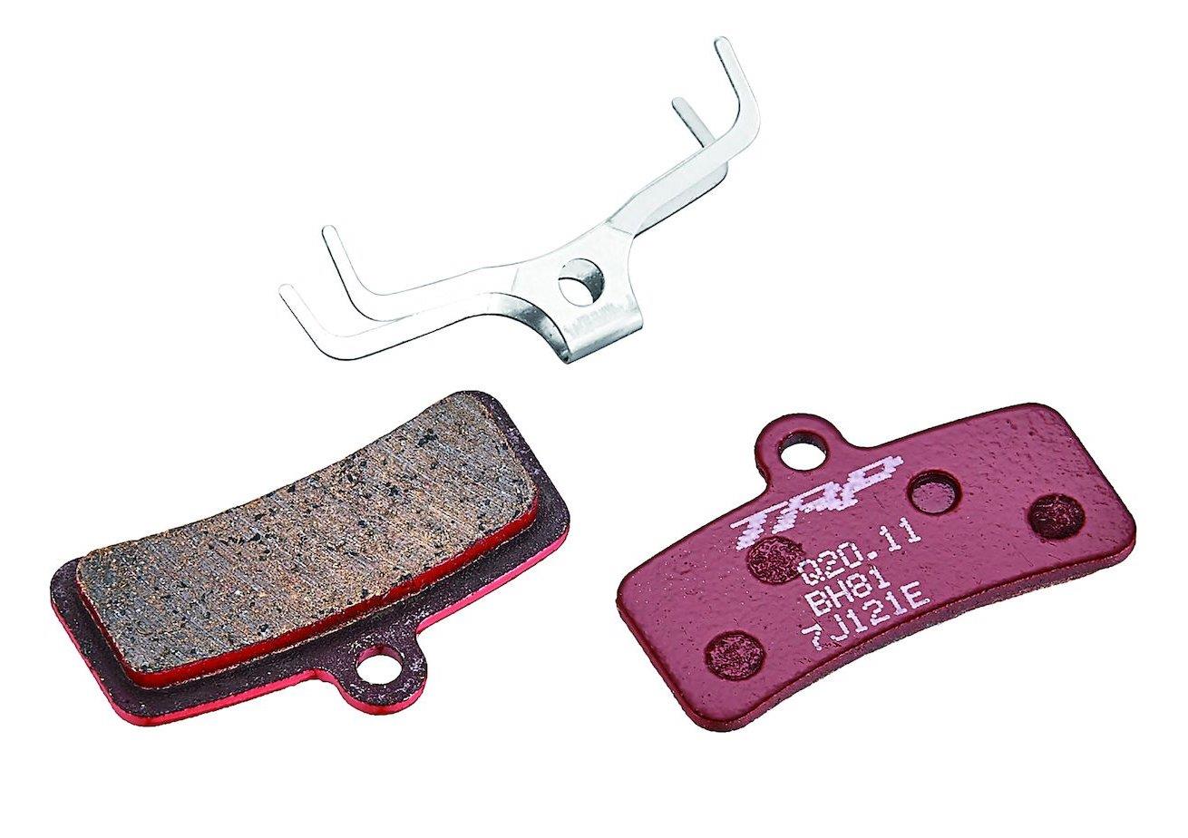 Tektro / TRP Bremsbeläge Q20RS Slate/Trail 4-Kolben für 1,8 oder 2,3mm Scheiben semi-Metallisch (rot)