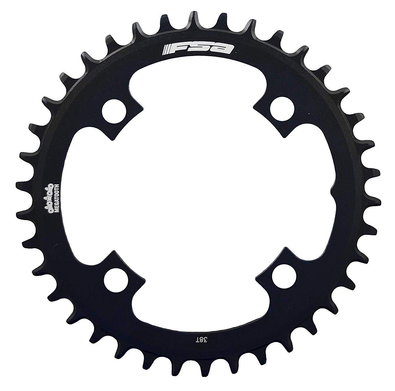 FSA Kettenblatt 104mm ø 38 Zähne Megatooth Alu für Bosch / Brose E-Bikes mit 1 Kettenblatt