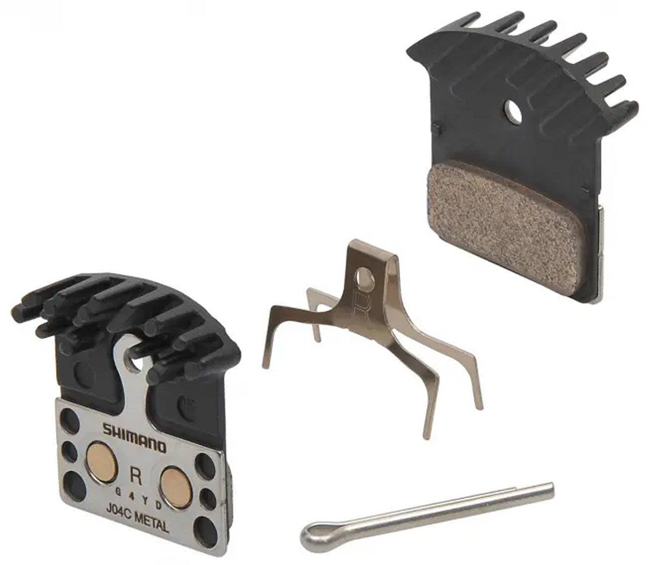 Shimano Bremsbeläge J04-C Pulvermetall mit Stahl-Trägerplatte und Kühlkörper XTR Trail ab 2011 Y-8LW98030