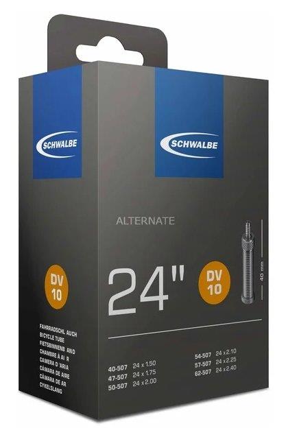 Schwalbe Schlauch 10 DV: 24x1.75-2.125 (47/62-507)