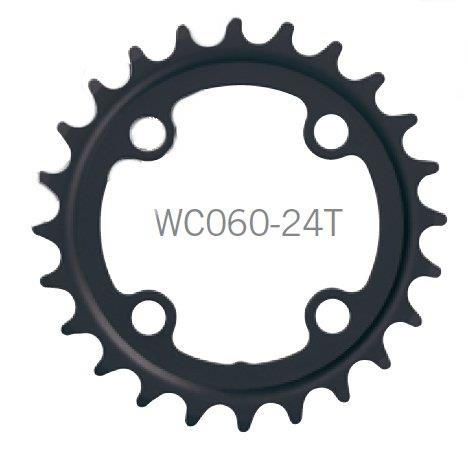 FSA Kettenblatt 64mm ø 24 Zähne WC060 für Brose E-Bikes mit 2 Kettenblätter (für 38 Zähne)