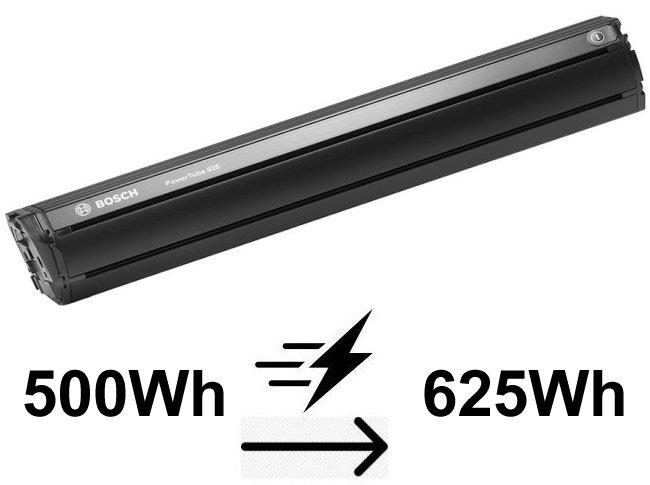 Bosch Akku-Aufpreis Powertube ab 2020 horizontal 625Wh statt 500Wh