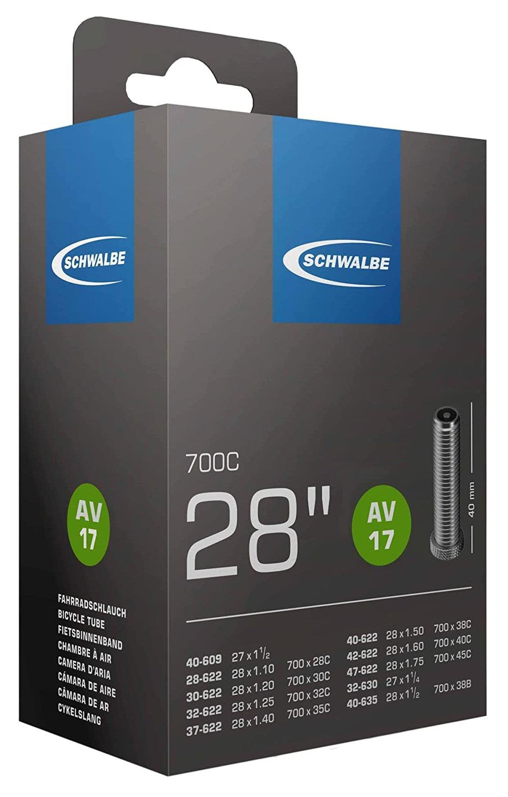 Schwalbe Schlauch 17 AV: 28-47 / 622-635