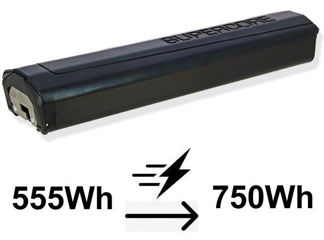 Bulls Akku-Aufpreis Rahmenversion-Evo Supercore im Unterrohr ab 2019 750Wh statt 555Wh für Brose