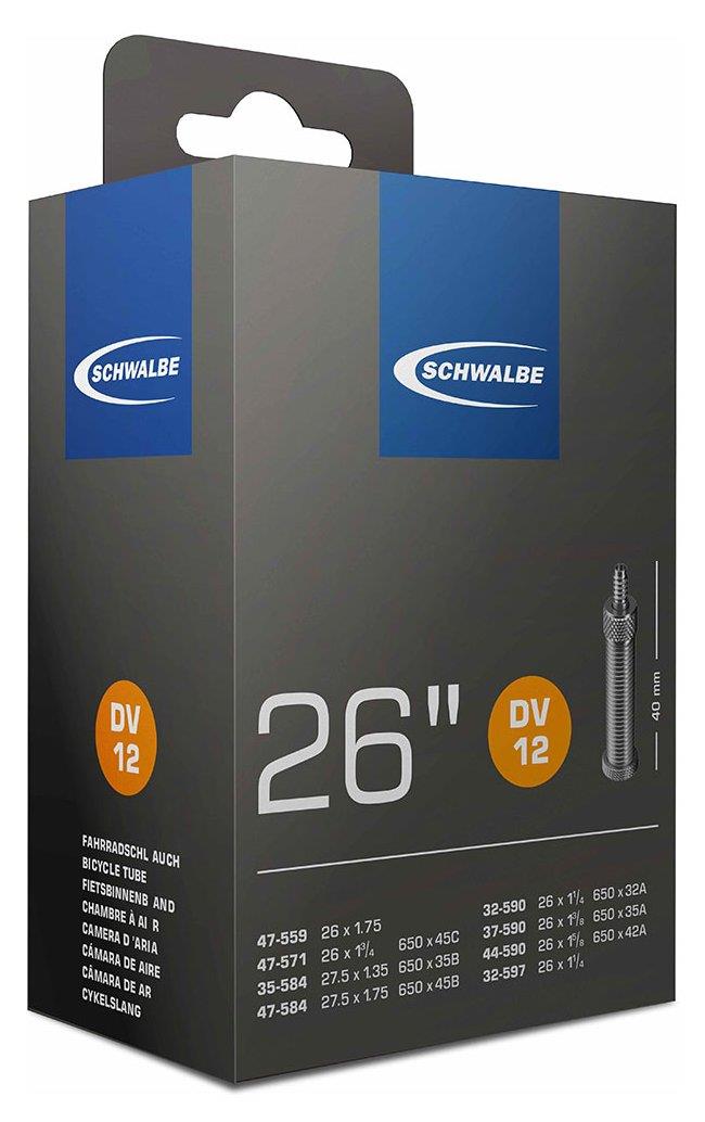 Schwalbe Schlauch 12 DV: 26x1 3/8-26x1,75  32-47 / 559-597