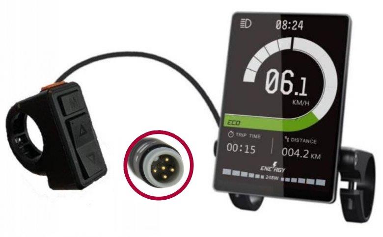 Brose / BMZ Bediendisplay ab 2020 Topology DS103 fest in der Mitte 3,5 Zoll Farb-TFT m.Gen.2 Stecker