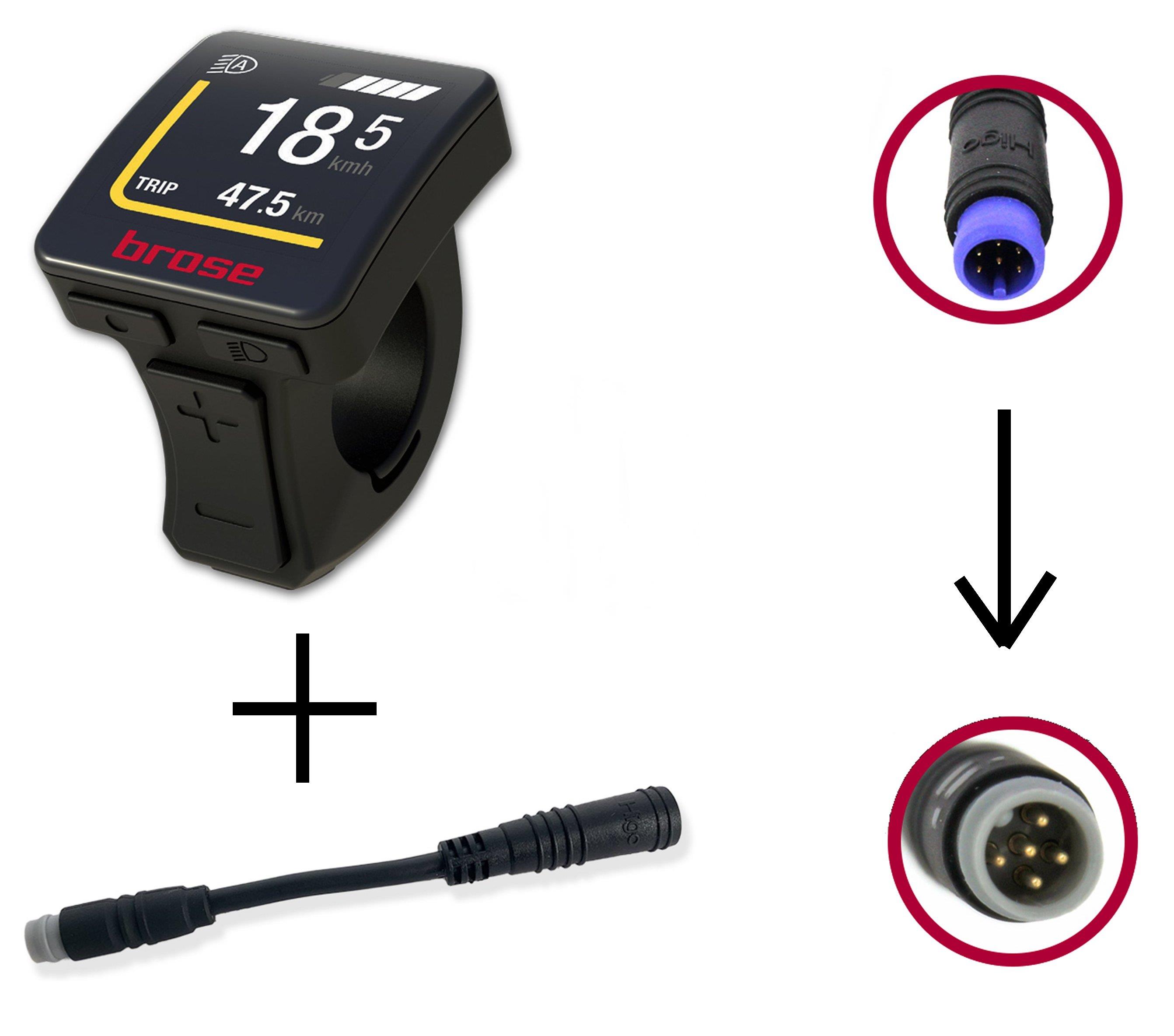 Brose Bediendisplay ab 2020 Allround (im Bedienteil) mit Higo-Stecker und Adapter für Gen.2