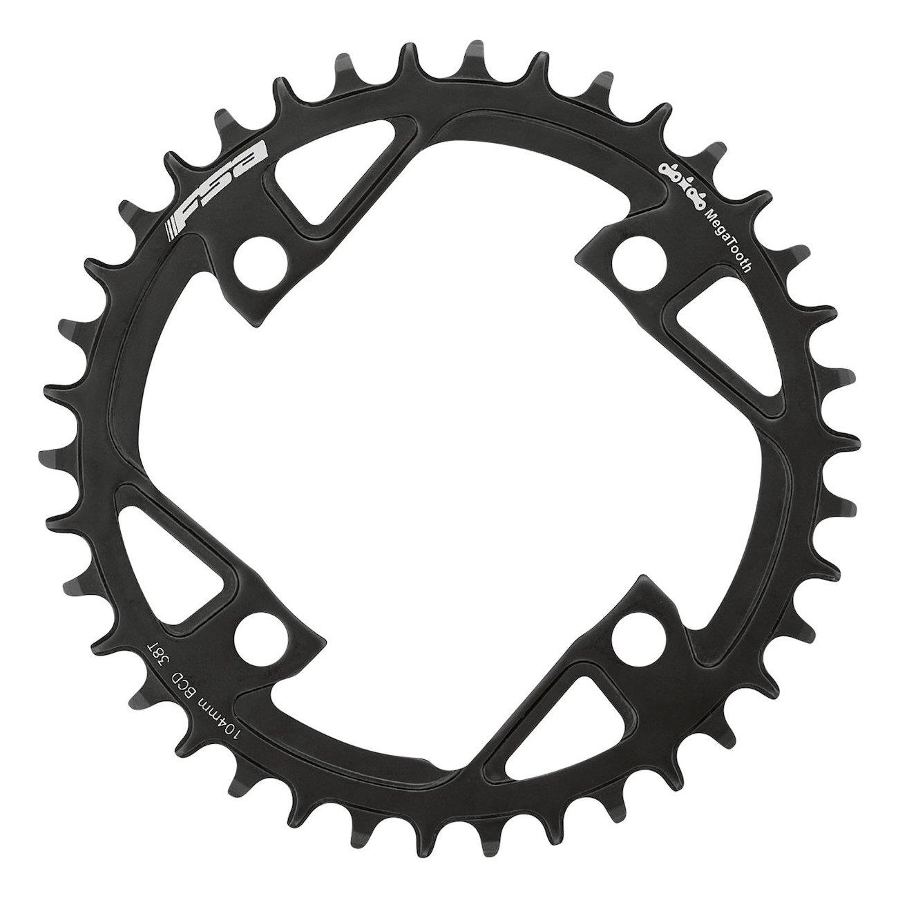 FSA Kettenblatt 104mm ø 38 Zähne Megatooth Stahl für Bosch / Brose E-Bikes Shimano 12-Gang WB496-38T