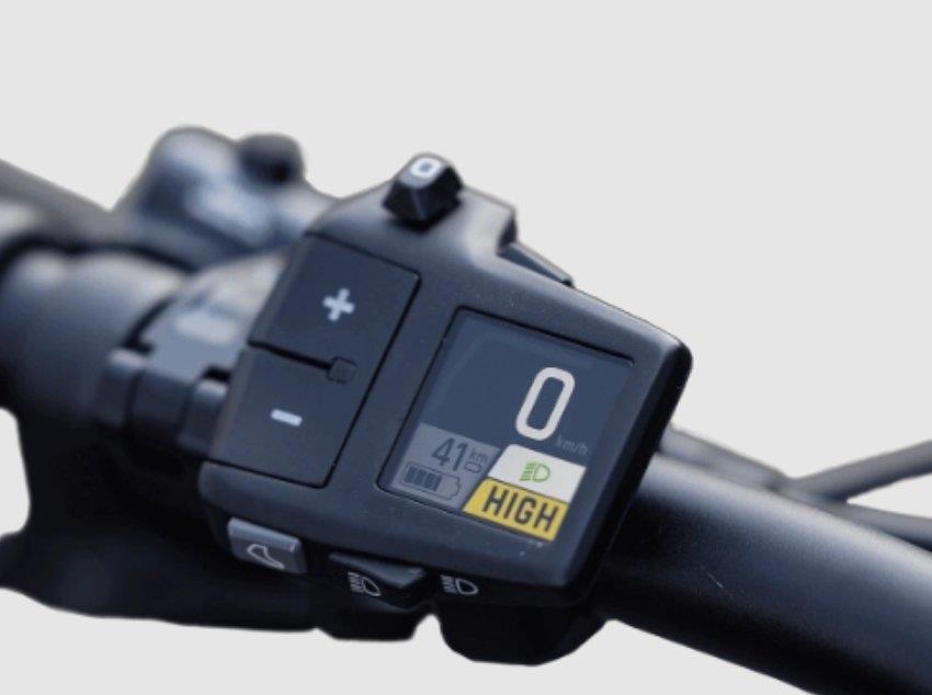 Biketec Bedieneinheit / Display Remote LCD FIT 2.0 mit Spacer / 450mm Kabel RD2.1