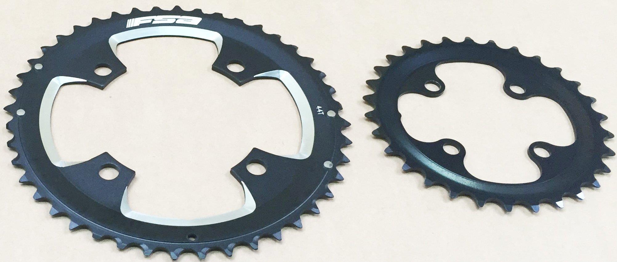 FSA Kettenblatt 104mm ø 44 Zähne WB324 für Brose E-Bikes mit 2 Kettenblätter incl. 30er Kettenblatt
