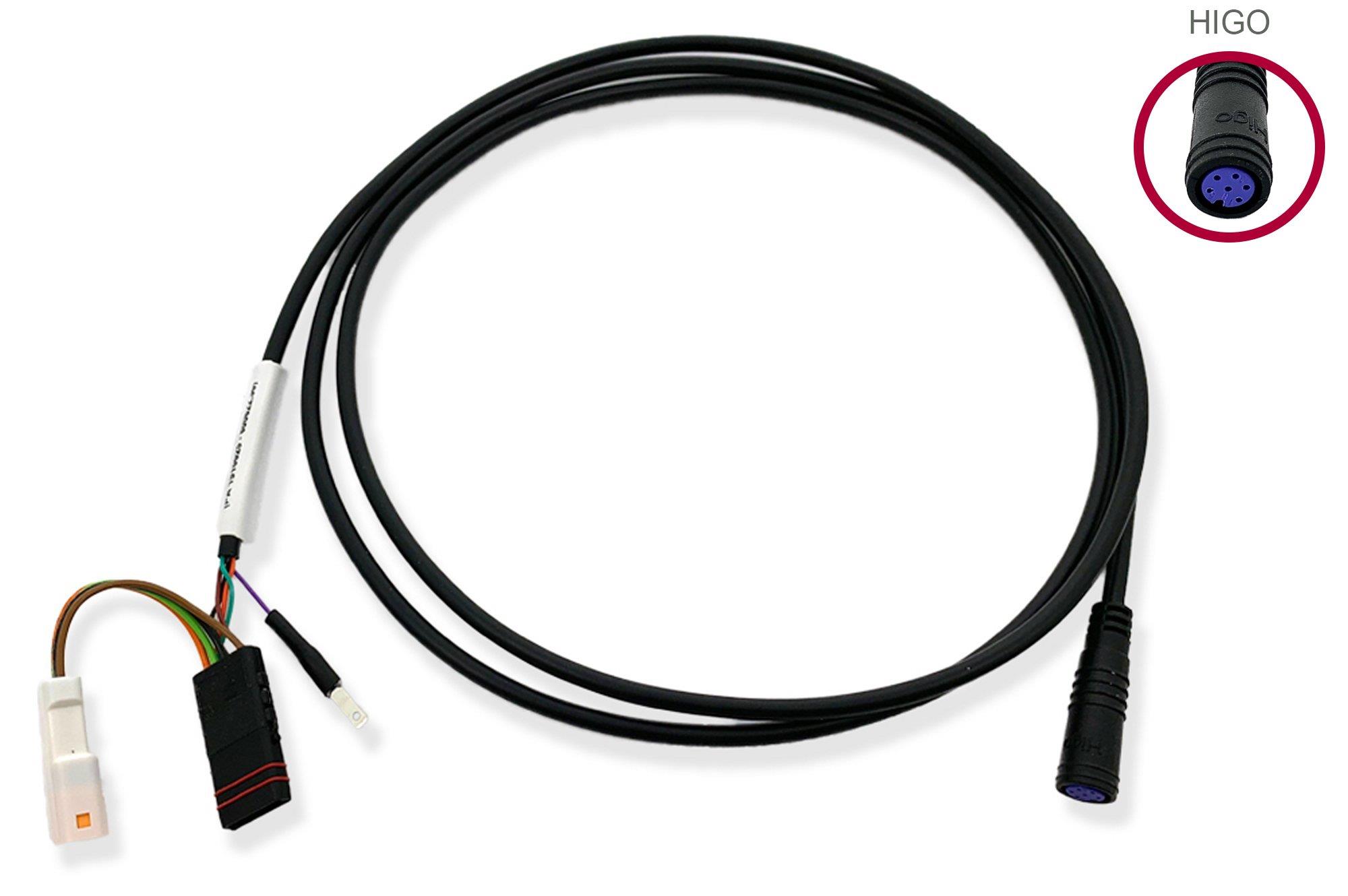 Brose / BMZ Displaykabel ab 2019 (mit externer Wake-Leitung) Higo mit Connect-C Anschluss Länge: 1370mm