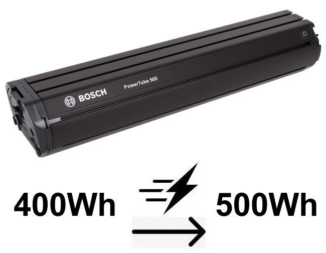 Bosch Akku-Aufpreis Powertube ab 2020 horizontal 500Wh statt 400Wh
