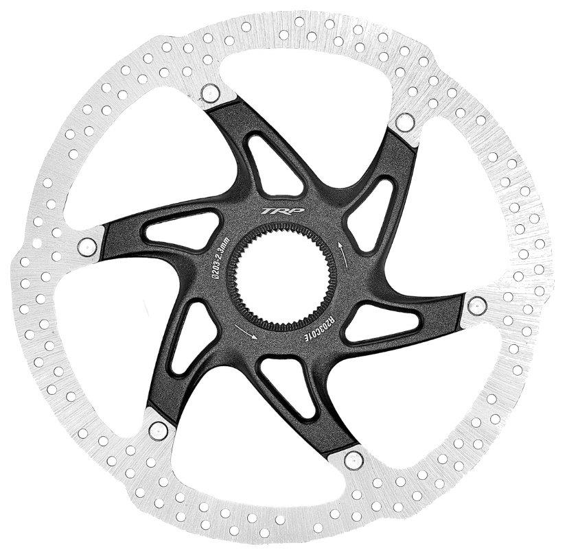 Tektro / TRP Bremsscheibe R1C 2,3mm 203mm mit Alu-Spider Centerlock