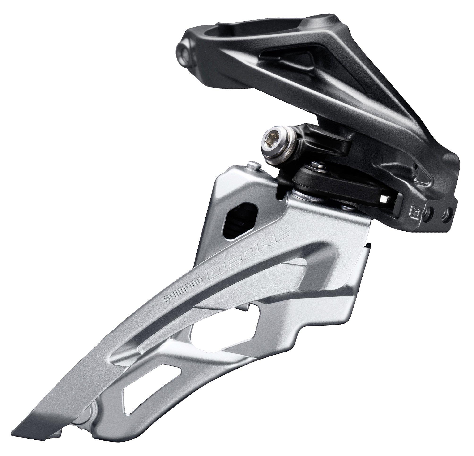 Shimano Umwerfer Deore FD-M6000-H ab 2018 10x3-fach Sideswing High-Clamp Frontpull 66-69° schwarz