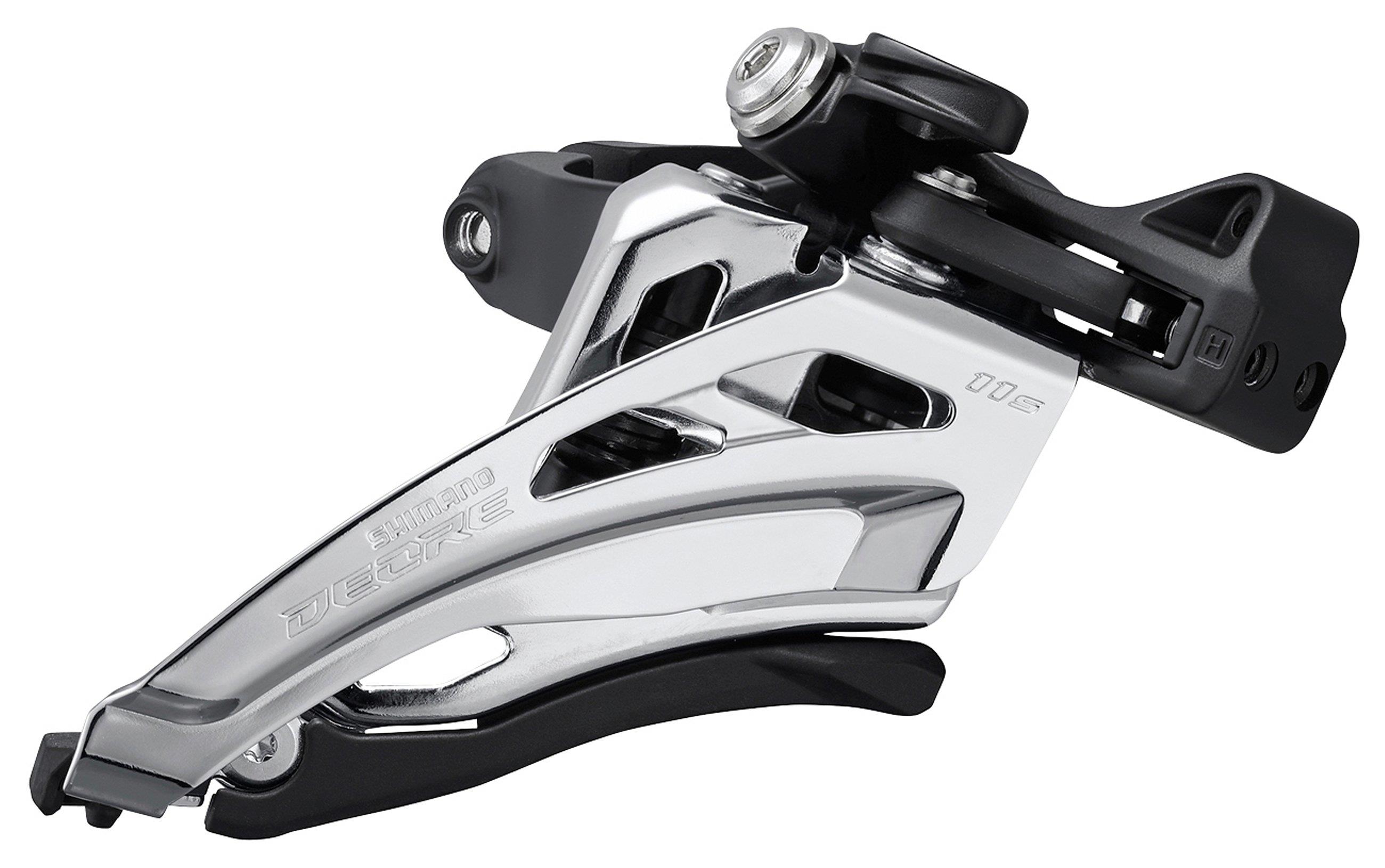 Shimano Umwerfer Deore FD-M5100-M ab 2021 11x2-fach Sideswing Middle-Clamp Frontpull 66-69° schwarz