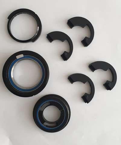 Acros Steuersatz Press Fit Tapered 1 1/8" - 1.8" AZX-262-BL mit Anschlag Bulls-4 Ø unten 66mm