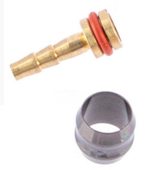 Tektro Stützhülse mit montiertem Dichtring u. Klemmring 5,0mm (Stückpreis)